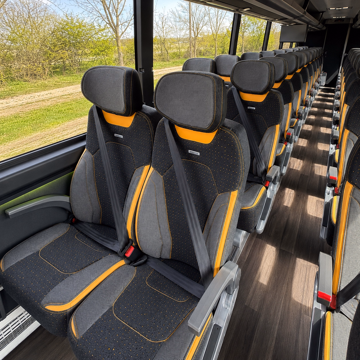 pearland bus rental service area