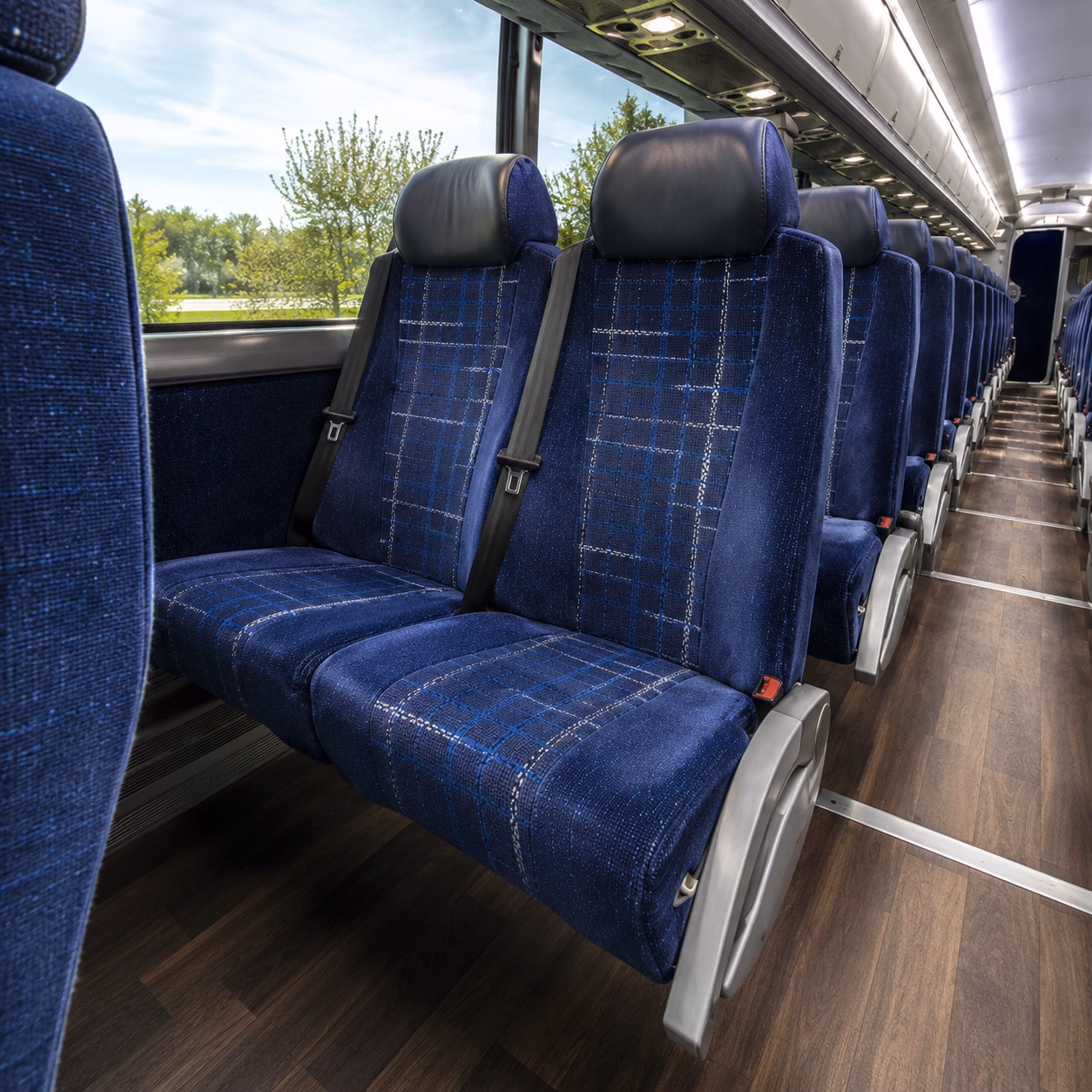 pearland charter bus services interior