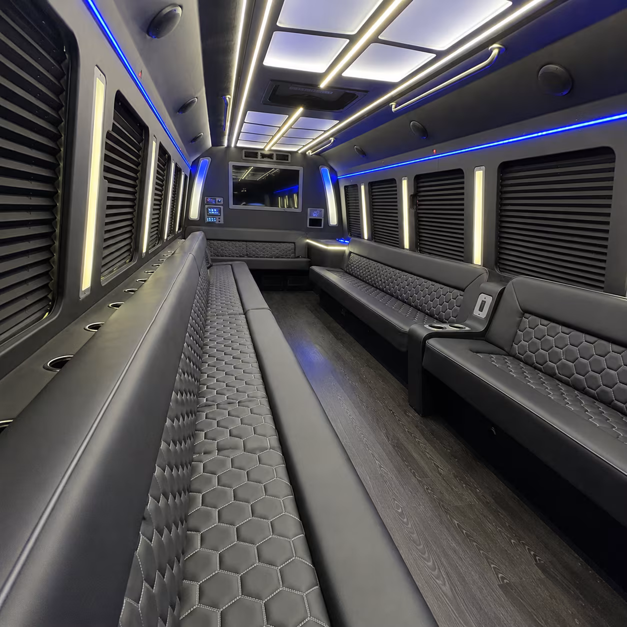 pearland party bus rentals inside